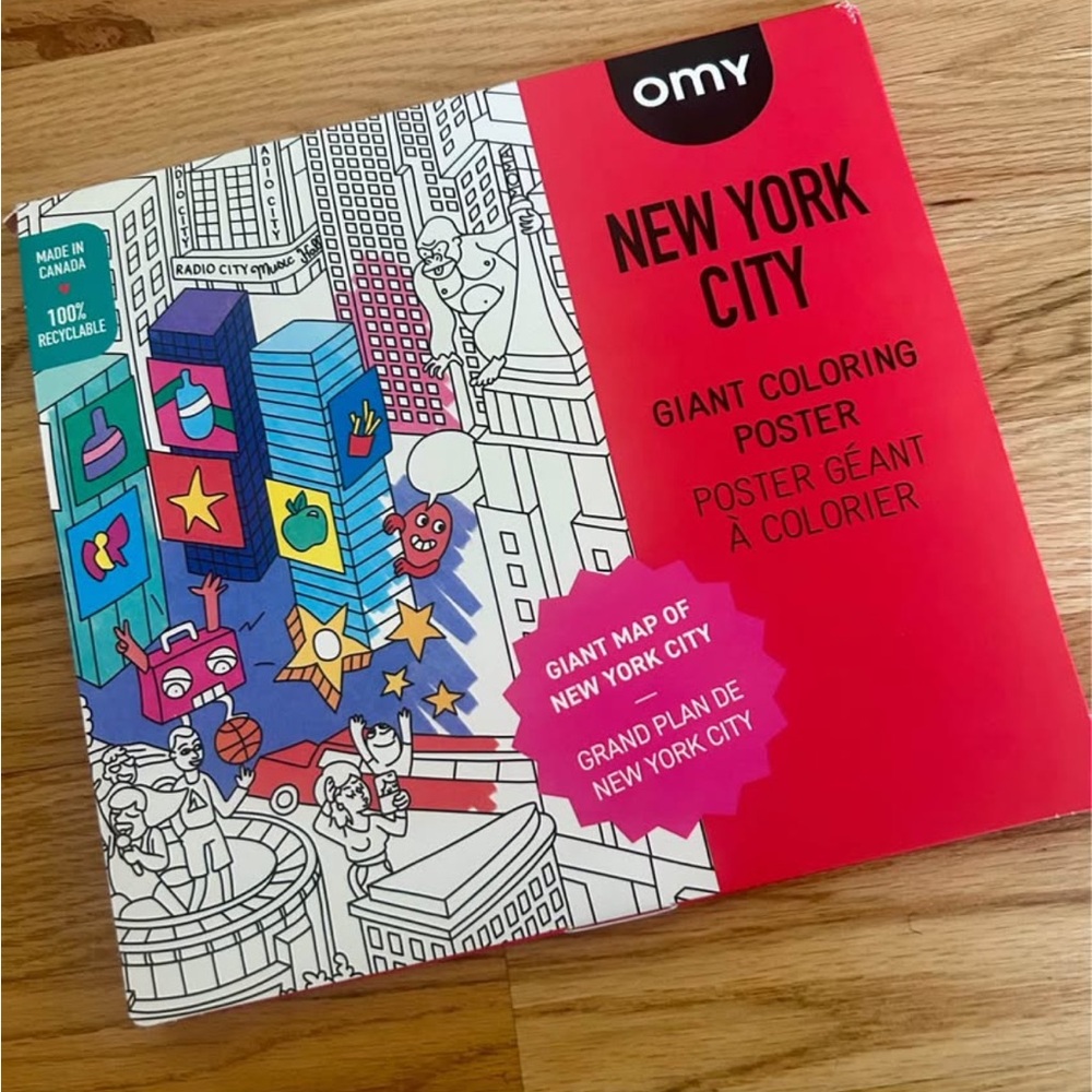 NYC Giant Coloring Poster